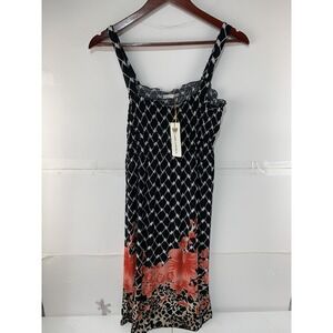 OB Fashion Womens XL Sleeveless summer dress Flower Pattern Dress
